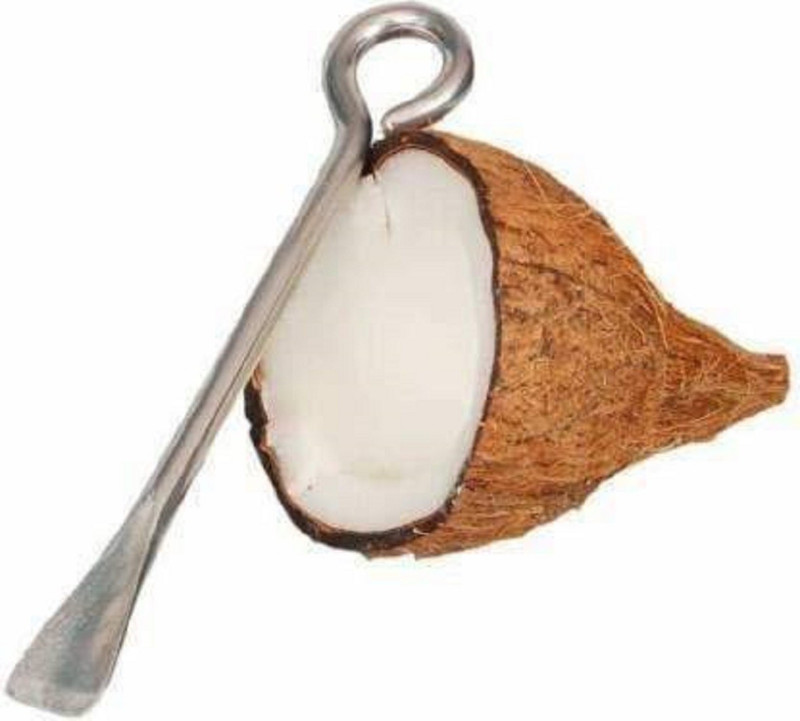 PuthaK steel coconut opener rod Straight Peeler Straight Peeler(Silver)