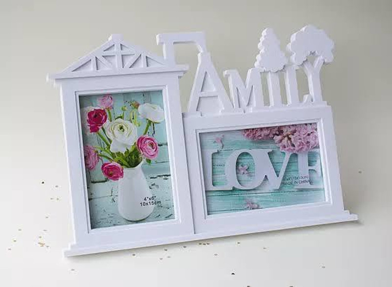 TRIDEV familyphoto 12 inch home deco(White)