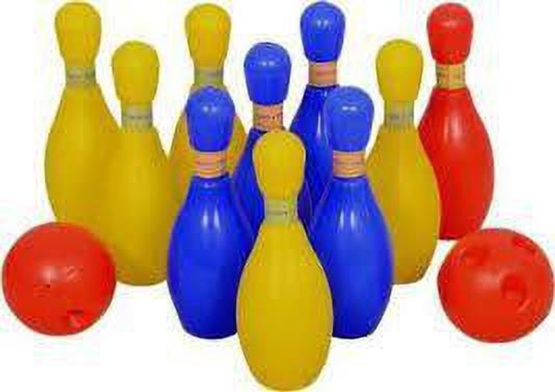 MOBHADA Bowling Toy Set with 6 Bottles and 2 Balls Bowling Game Set for Kids Sports Bowling Set