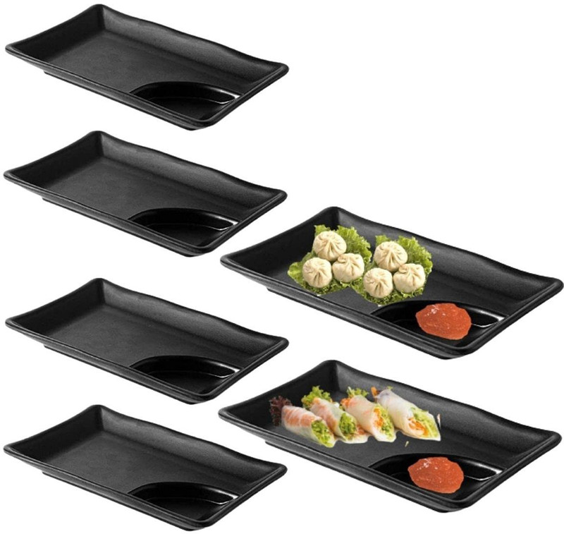 ZIDO (Pack of 6) Serving Platter for all type of snacks Sizzler Tray(Pack of 6)