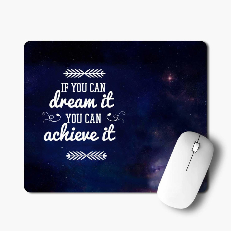 ZORI Success Motivational Quotation Printed Gaming Non-Slip Rubber Base Mouse pad for Laptop and Computer Non Slip Base Mousepad(Motivational Quotation Printed)