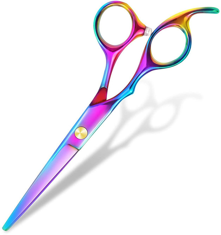THR3E STROKES Hair Cutting Professional Hair Shears, Trimming Scissors(Set of 1, Multicolor)