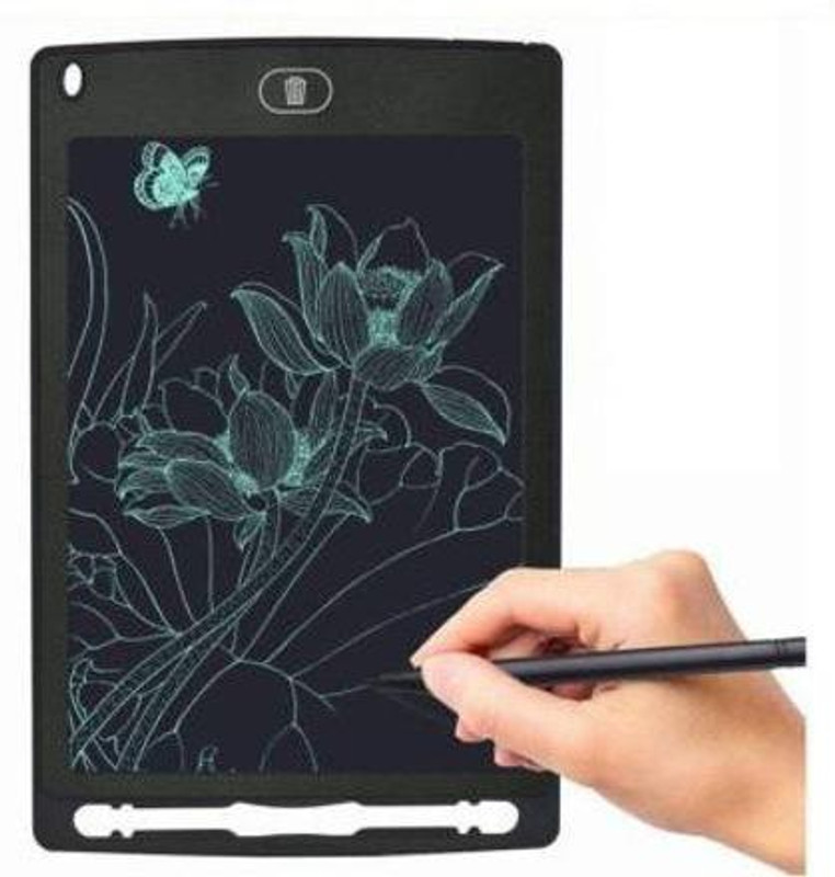 ICECLOUD LCD Writing Pad Tablet 8.5 Inch Electronic Writing Scribble Board Magnetic with 2 Magnet for Kids Adults at Home School Office(Black)