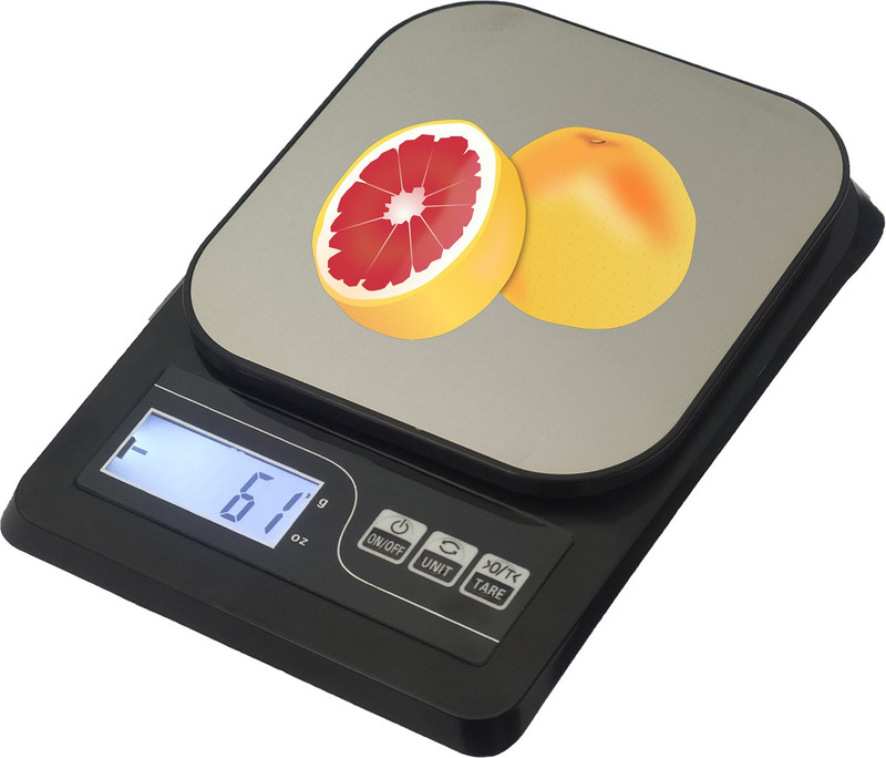 Qozent Digital Kitchen Weighing Scale ,Food Kitchen Scale,Weight Loss, Baking, Cooking, Keto and Meal Prep, Digital Kitchen Weight Machine Small Upto 10 KG for Home Weighing Scale(Black, White)