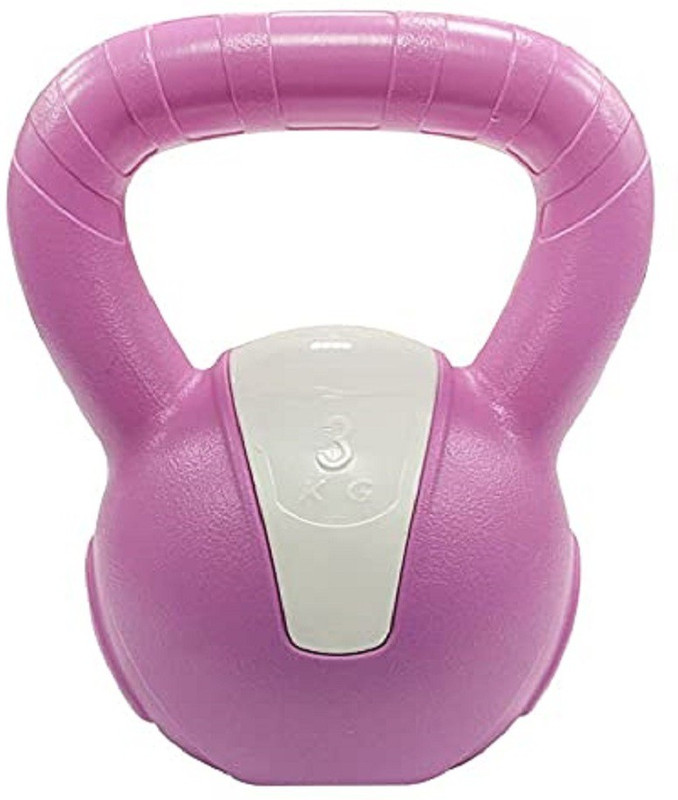 XpeeD Moulded Plastic Kettlebell for Home and Gym Workout Heavy Weight Equipment 3 KG Pink Kettlebell(3 kg)