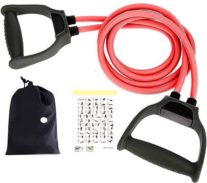 GYMIGO XI™-72-BG-Resistance Tube Heavy Elastic Rubber Exercise Band for Stretching Resistance Tube(Dense Red)