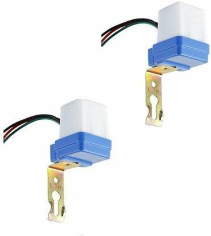 ACE-INNOVATIONS 2pc Combo 220 V Auto Day/Night On & Off Photocell LDR Sensor Switch Water Proof Smart Switch(Mullti Color)