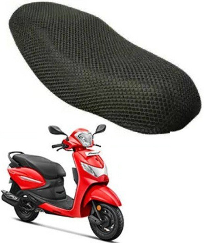 Nrv Creation UNQ-MESH-BSC-A80 Single Bike Seat Cover For Hero Pleasure Plus