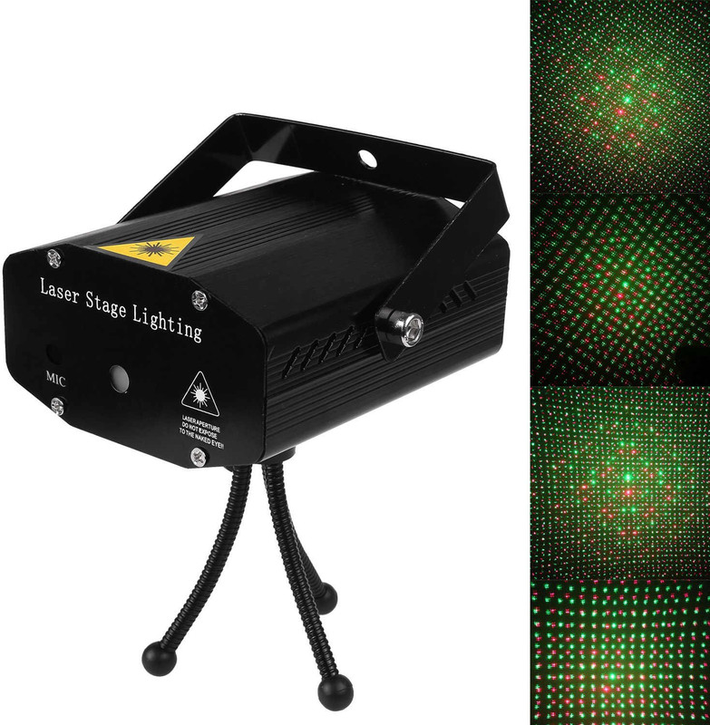 ALA ™ Brand New And New Technology Holographic DJ Premium Multi DOT Pattern Laser Mini Disco Light Projector Stage Lighting for Party & Diwali Disco Ball Set(Ball Diameter: 10 cm)