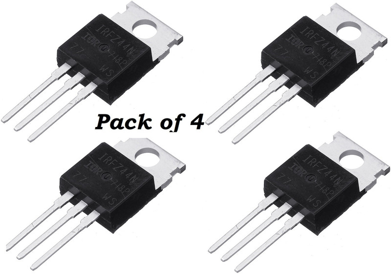 geeta enterprises (Pack of 4 Pc) IRFZ44N MOSFET - 55V 49A N-Channel Power MOSFET Electronic Components Electronic Hobby Kit