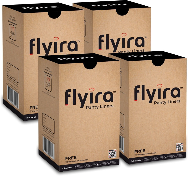 Flyira Panty Liners | Pack of 4 | Box of 40 Pantyliner(Pack of 160)