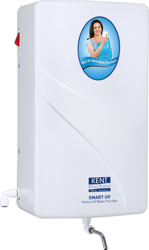 KENT 11138 Smart  | 4 Stage Smart Online  Water Purifier | Wall Mountable | High Purification Upto 60 L/hr UV Water Purifier(White)