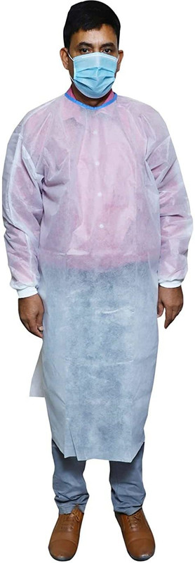 SMDPL Sterile SMS Disposable Surgeon, Isolation Gown Gown Hospital Scrub(transprant Free)