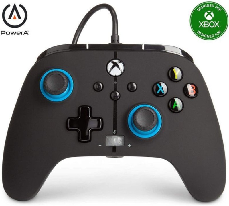 Xbox PowerA Enhanced Wired Gaming Controller Joystick(Black, For Xbox One)