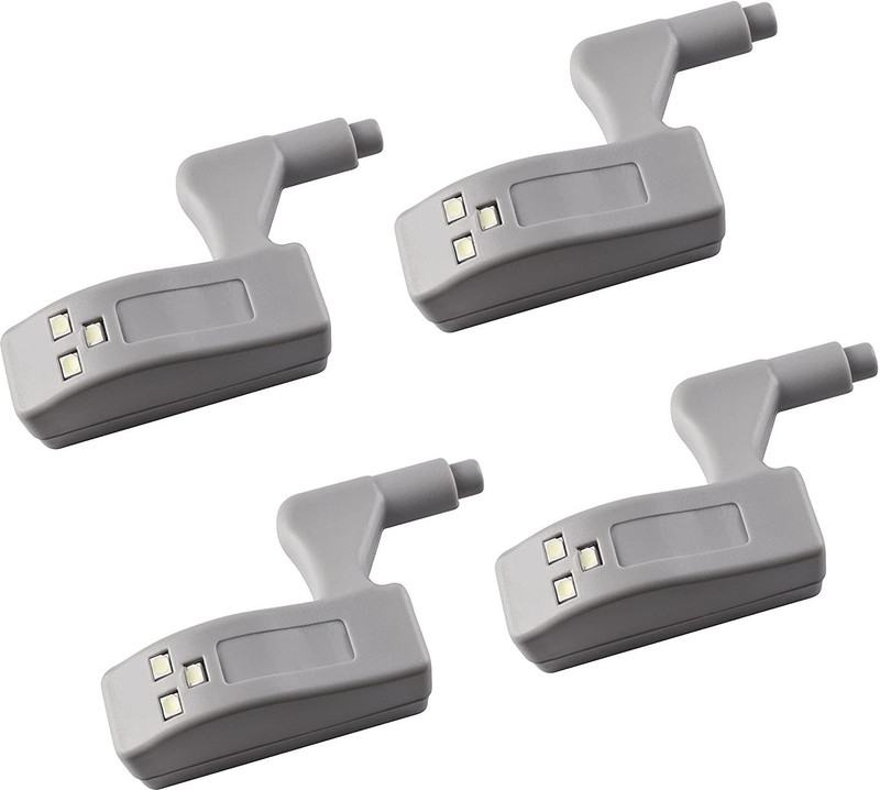 JENY Universal Cabinet Cupboard Closet Night Lights Inner Hinge LED Light for Modern Kitchen Home Lamp-Warm White Living Room Bedroom Wardrobe Night Lights pcs (2) Motion Sensor Light