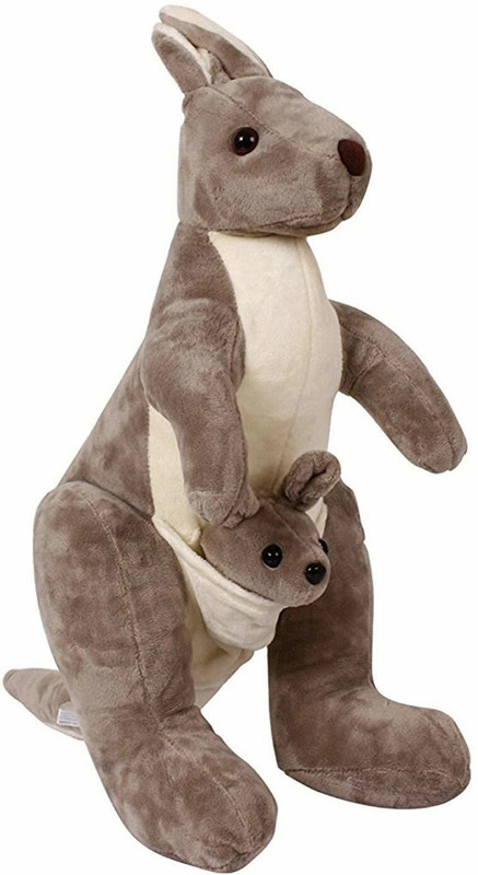 4AJ BAZAAR Soft Toy - Kangaroo, 52 cm - 52 cm(Grey)