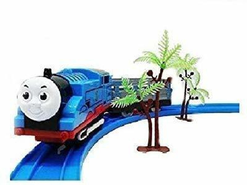 venimall Battery Operated Tomas Toy Train Track Set with Sound and Flashing Lights Train(Multicolor)