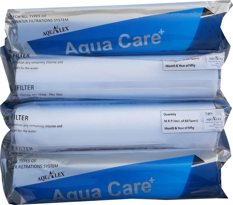 Noshi PP Spun Filter 5 Micron , 10 inch x 60 mm Diameter, Superior Quality 100 gram 4 pcs Set, Suitable for all RO Water Purifier Solid Filter Cartridge(5, Pack of 4)