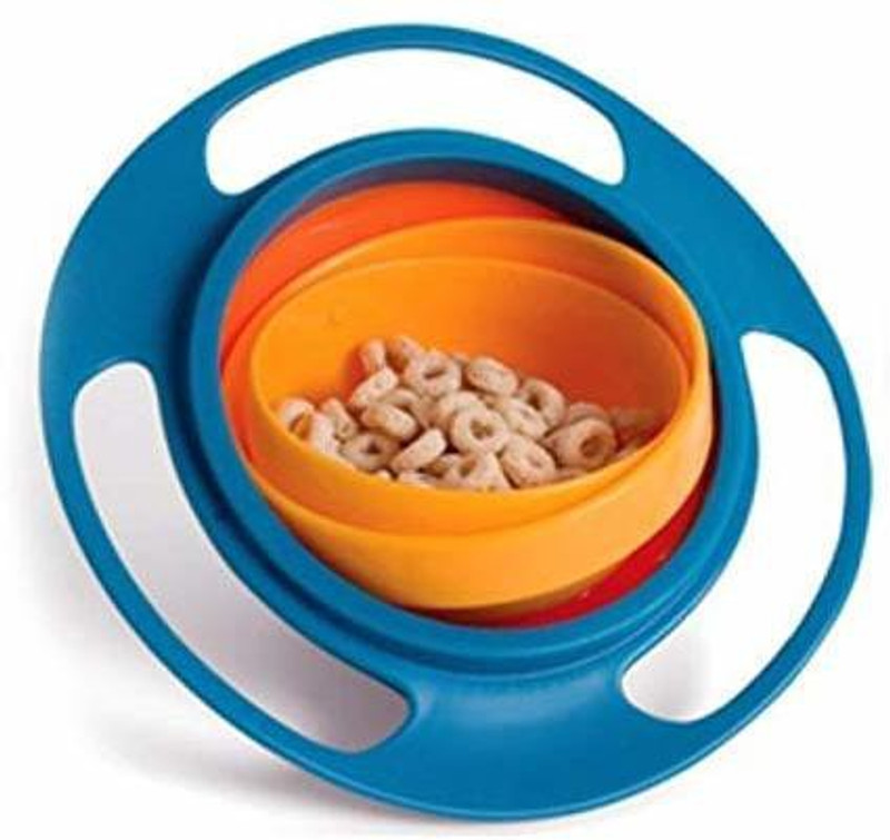 kudos enterprises BABY BOWL 360 Rotate - PLASTIC(Multicolor)