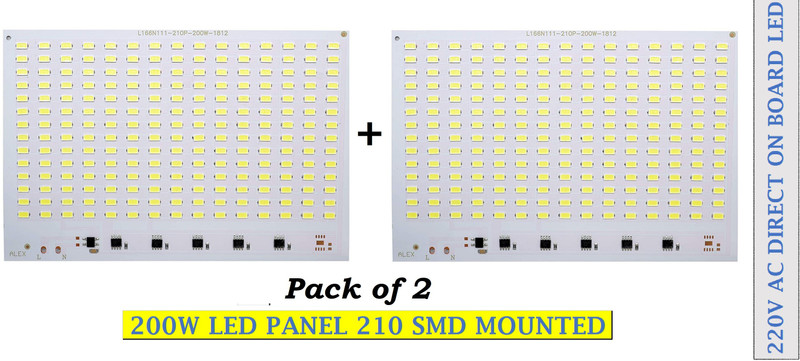 SG Flash ( Pack of 2) 210 SMD led circuit board kit for 200 watt led light or 200w Led flood light outdoor|Light Board|Led Panel|Led Board| Electronic Components Electronic Hobby Kit