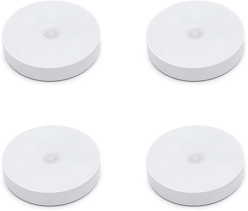Tankit Motion Sensor Light, USB Charging LED Nightlight, Wireless Sensor Wall Light for Hallway, Wardrobe, Basement, Cupboard, Garage Bedroom, Toilet, Car, Outdoor Camping Light Pack of 4 Smart Sensor Light