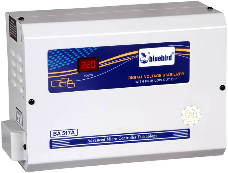 Bluebird BR 117 C 1.0 KVA Digital Voltage Stabilizer With HLC ( 170-270 V)(Graphite Grey)