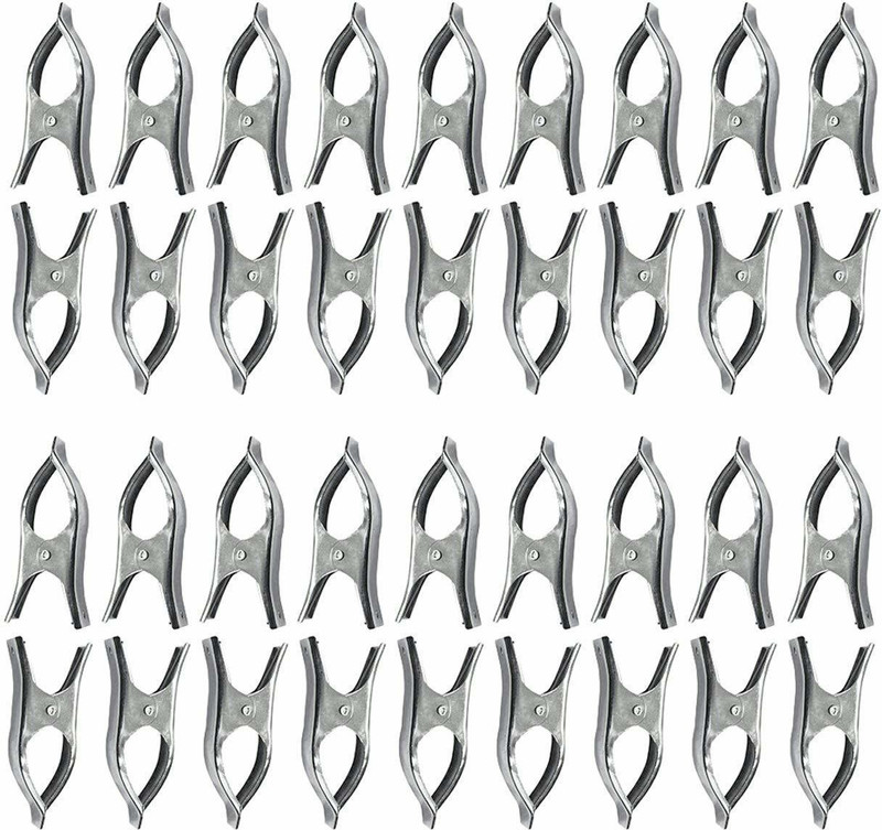 Urbanware Regular Stainless Steel Cloth Clip Regular Stainless Steel Cloth Clip Stainless Steel Cloth Clips(Silver Pack of 36)