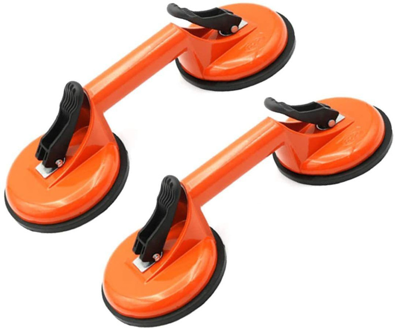 uptodatetools Glass Lifting Suction Cups Heavy Duty Vacuum Aluminum Alloy Handle Holder to Lift Large Glass/Floor Gap Fixer/Tile Lifter/Moving Window,Mirror/Windshield Removal & Install Tool Lever Tool(13 cm)