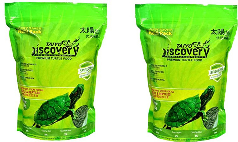 Taiyo Pluss Discovery Premium Quality, Highly Nutritious Turtle Food Shrimp 2 kg (2x1 kg) Dry Adult, New Born, Senior, Young Turtle Food
