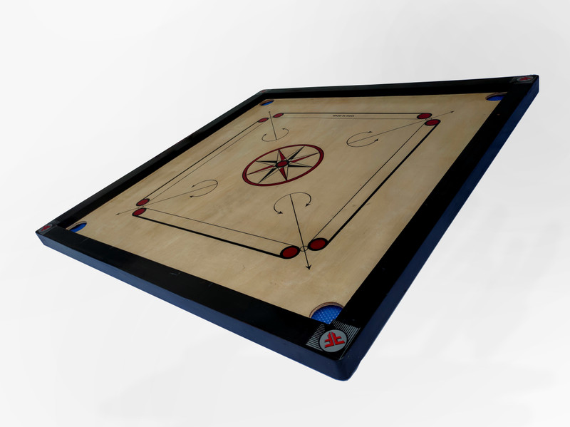 VeAll carrom board 20 inch with 24 Coins, Striker & Powder Best for Adult, kids 50 cm Carrom Board(Beige)