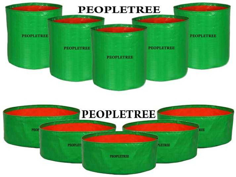 PEOPLETREE Terrace gardening growbag 12*12 pack of 5 15*6 pack of 5 Grow Bag