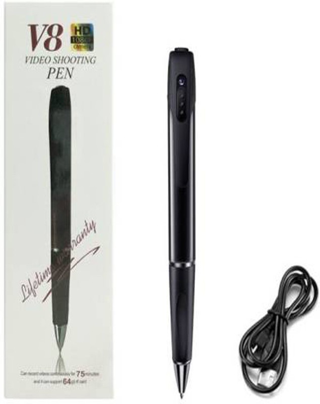 SATTOBISION Pen Camera HD 1080p Video and Audio Recording | Mini Hidden Pen Body Camera Lens Cover | Portable Hd Video Recorder with Data Cable Feature for Home/Office/Meeting Security Camera(1 Channel)