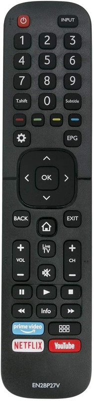Electvision Remote Control for LED o LCD TV Compatible with Compatible wih Toshiba led lcd tv Remote Controller(Black)