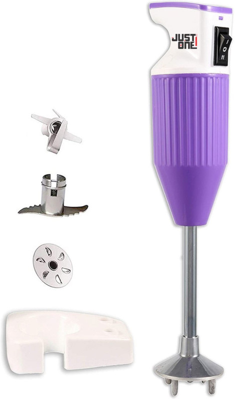 JUST ONE 350 W Purple Hand Blender(Purple color body)