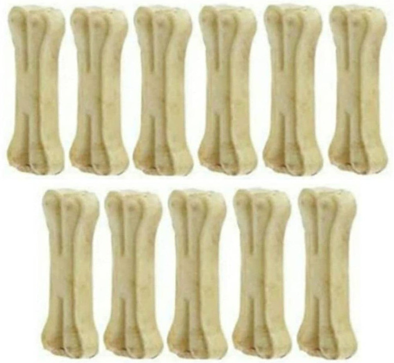 Wuff-wuff Calcium Treat Bones 5inch pack of 11 Chicken Dog Chew(800 g, Pack of 11)
