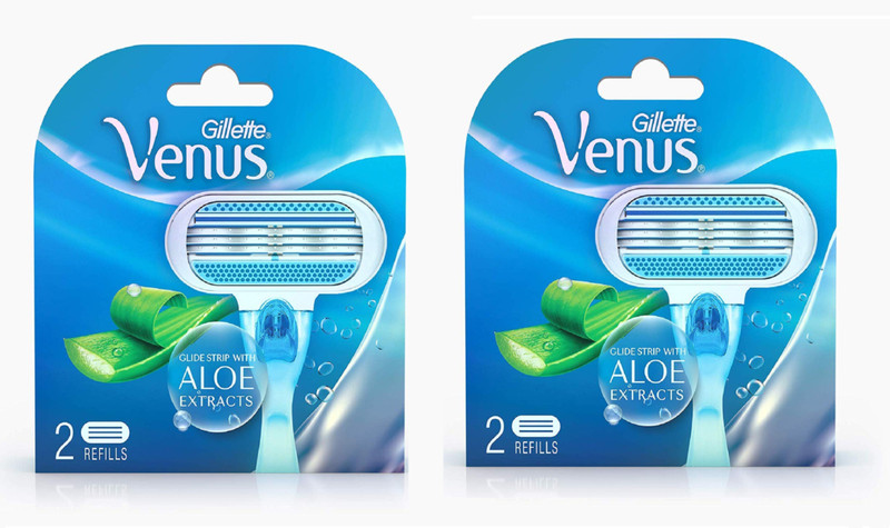Gillette ALOE ECTRACTS 4 REFILLS PAK OF 1