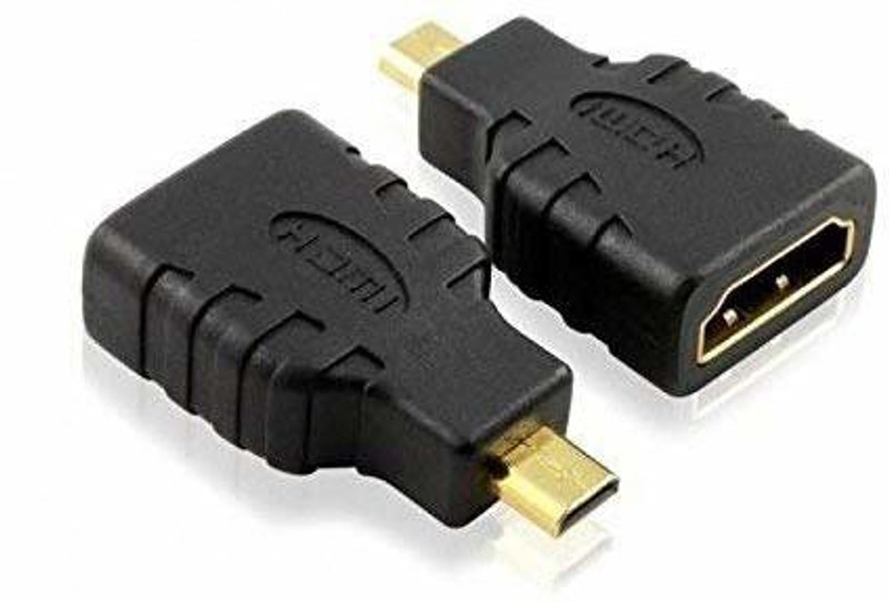 Etzin Etzin-Mini Micro Adapter Converter Pack of-2(EPL-049H) USB Adapter(Black)