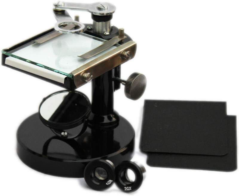 THE LABWORLD Dissecting microscope for students and laboratory with eyepieces and objectives for optics experiment,thermocol pack good quality low price(Black)
