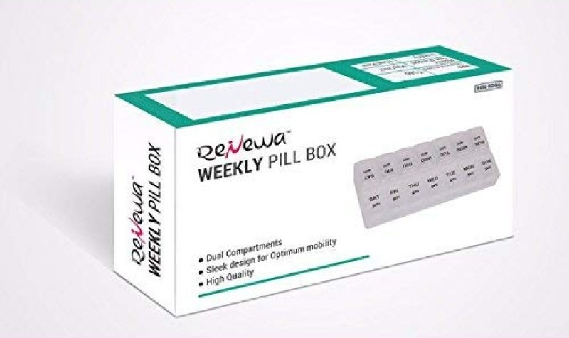 Renewa 14 Weekly Pill Box Pill Box(Multicolor)