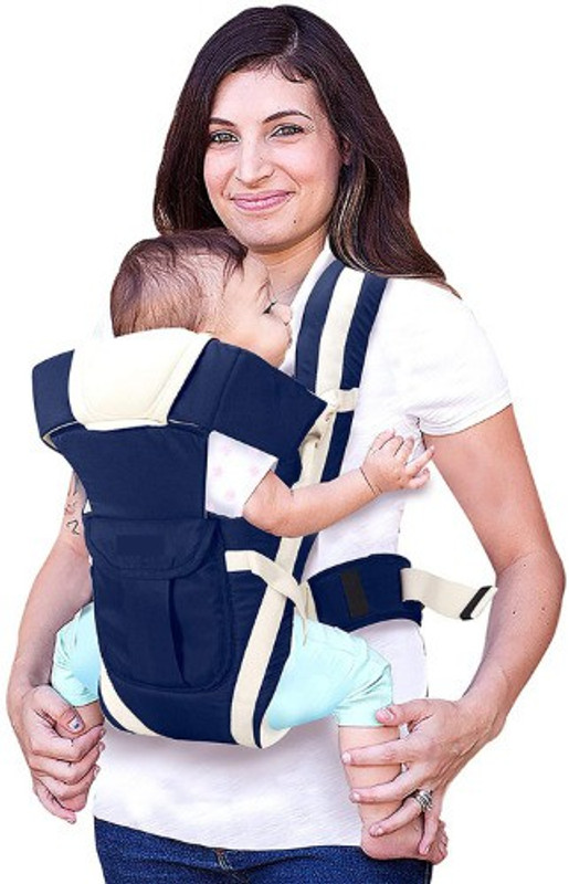 CTM EXPORTS 4-in-1 Adjustable Baby Kangaroo Bag/ Baby Carry Sling/Back/ (Blue ) Baby Carrier(Blue, Front carry facing out)