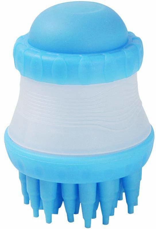 EBOFAB Pets Bath Massager Silicone Shampoo Dispenser Shower Brush Scrubber with Removable Washing Comb with Built-in Shampoo Reservoir for Dogs and Cats Pet Spa Kit