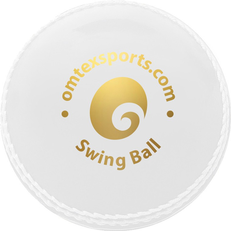 omtex Swing Ball White Green Cricket Tennis Ball(Standard, Pack of 1)