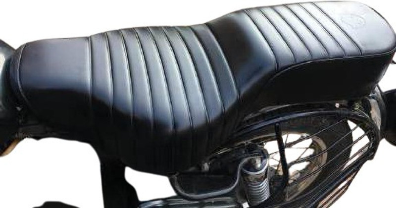 ANK Black Leatherite Durable & Comfortable Electra/Standard 350/500 Seat Cover Original Type Single Bike Seat Cover For Royal Enfield Electra EFI39, Electra, Electra Twin Spark, Electra 350, Electra 500