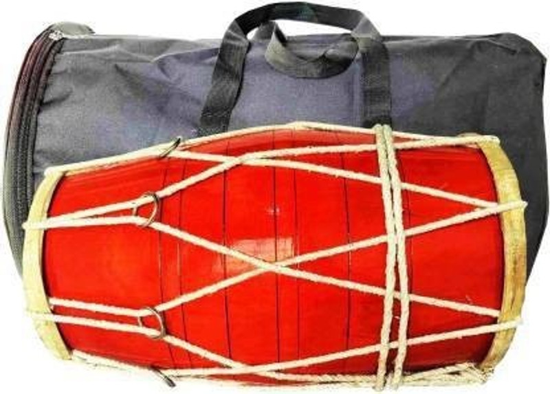 AMROHA ENTERPRISES GT-DD-024 Nut & Bolts Dholak-2556 Nut & Bolts Dholak(Red)