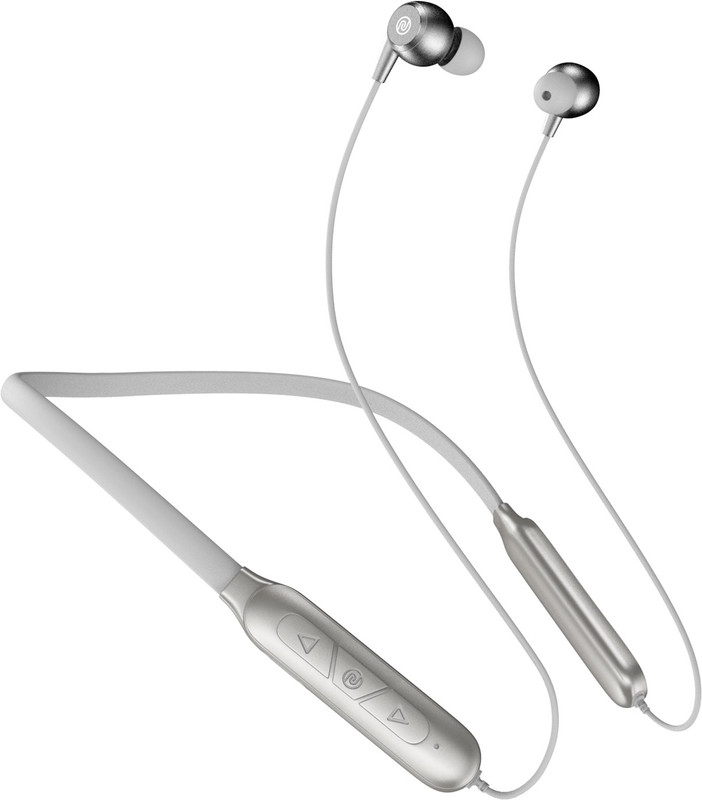Noise Nerve Neckband with 25 Hours of Playtime, 10mm Driver, Instacharge, and IPX5 Bluetooth(Mist Grey, In the Ear)