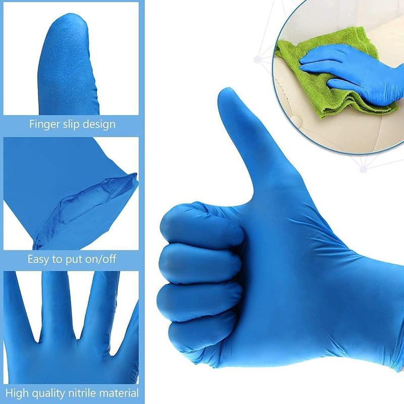 DM Eco Best Buy Nitrile Gloves Sky Blue (Best Price, 100% Quality & Quantity Guaranteed) Nitrile Examination Gloves Non Sterile Powder Free Nitrile Gloves , Medium) Nitrile Surgical Gloves(Pack of 10)