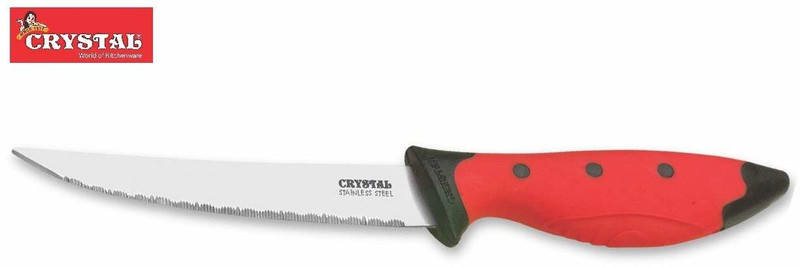 CRYSTAL 1 Pc Stainless Steel Knife Soft Grip Utility Knife