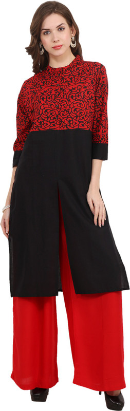 GMI Casual Printed Women Kurti(Multicolor)