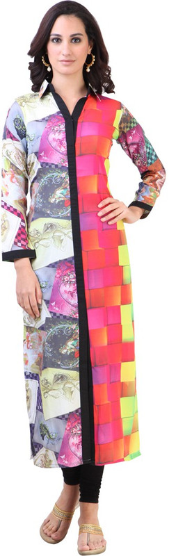 Libas Womens Printed Straight Kurta(Multicolor) RS.1934 (70.00% Off) - Flipkart