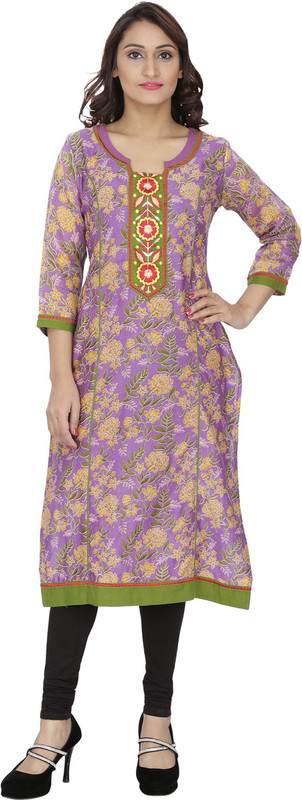 Aarohee Casual Embroidered Women Kurti(Multicolor)